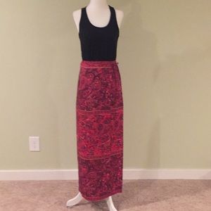 Express - Silk wrap maxi skirt